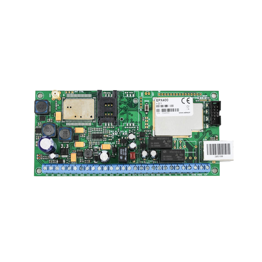 QAR-375 | Transmetteur multifonction avec 2G / 3G, GSM, GPRS, double SIM. Dual SIM. 3 canaux de transmission: Ethernet, GPRS / SMS, voix. 9 entrées (EOL / DEOL). 2 sorties (1 OC + 1 relais). Permet les protocoles SIA Level2, Contact ID, Ademco Fast, DTM.