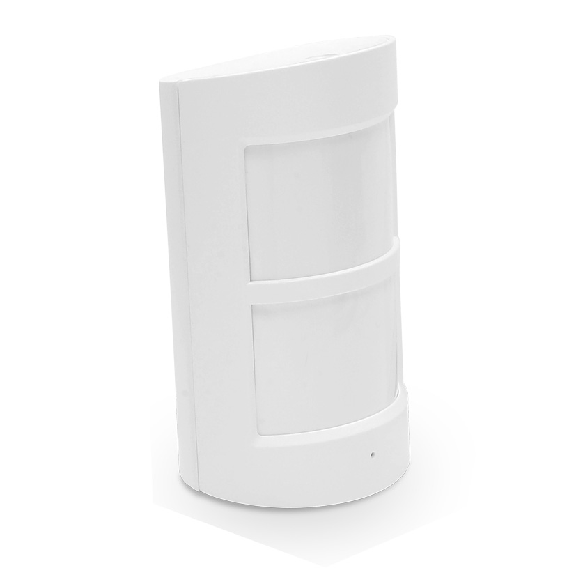QAR-336 | WIZARD - pet inmune volumetric PIR detector - Wireless - Intern antenna - Low battery LED indicator - 8m/110º detection range - < 25 Kgs pet inmunity - 2 x AA 1.5V LR6 battery
