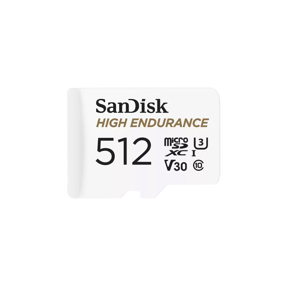 SANDISK-512 | Tarjeta microSDXC UHS-I SanDisk High Endurance de 512GB para vídeo Full HD y 4K
