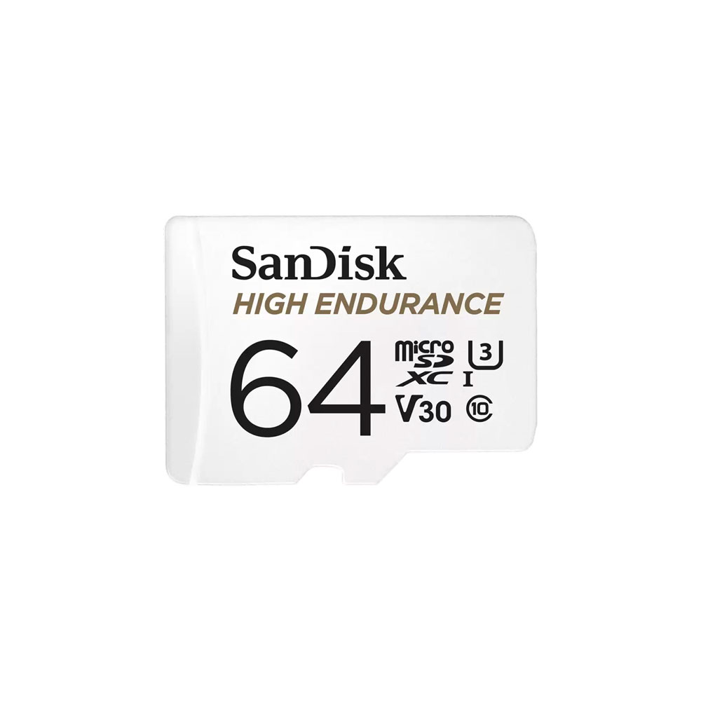 SANDISK-64 | Cartão microSDXC UHS-I SanDisk High Endurance de 64 GB para vídeo Full HD e 4K