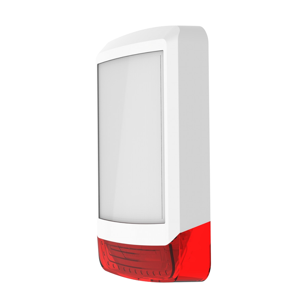 TEXE-22 | Cubierta frontal Odyssey X1 en color blanco/rojo para base de sirena retroiluminada de exterior Odyssey X-B.