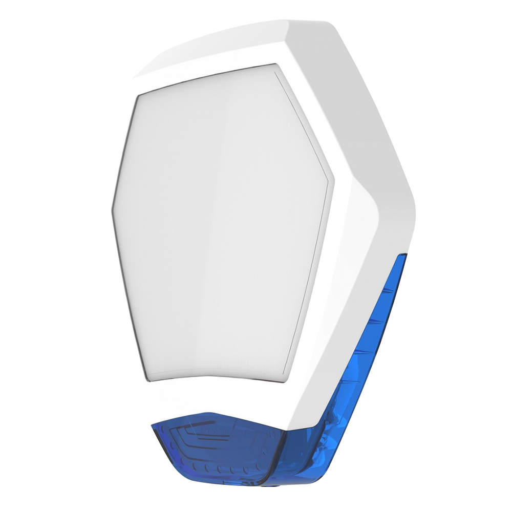 TEXE-24 | Cubierta frontal Odyssey X3 en color blanco/azul para base de sirena retroiluminada de exterior Odyssey X-B.