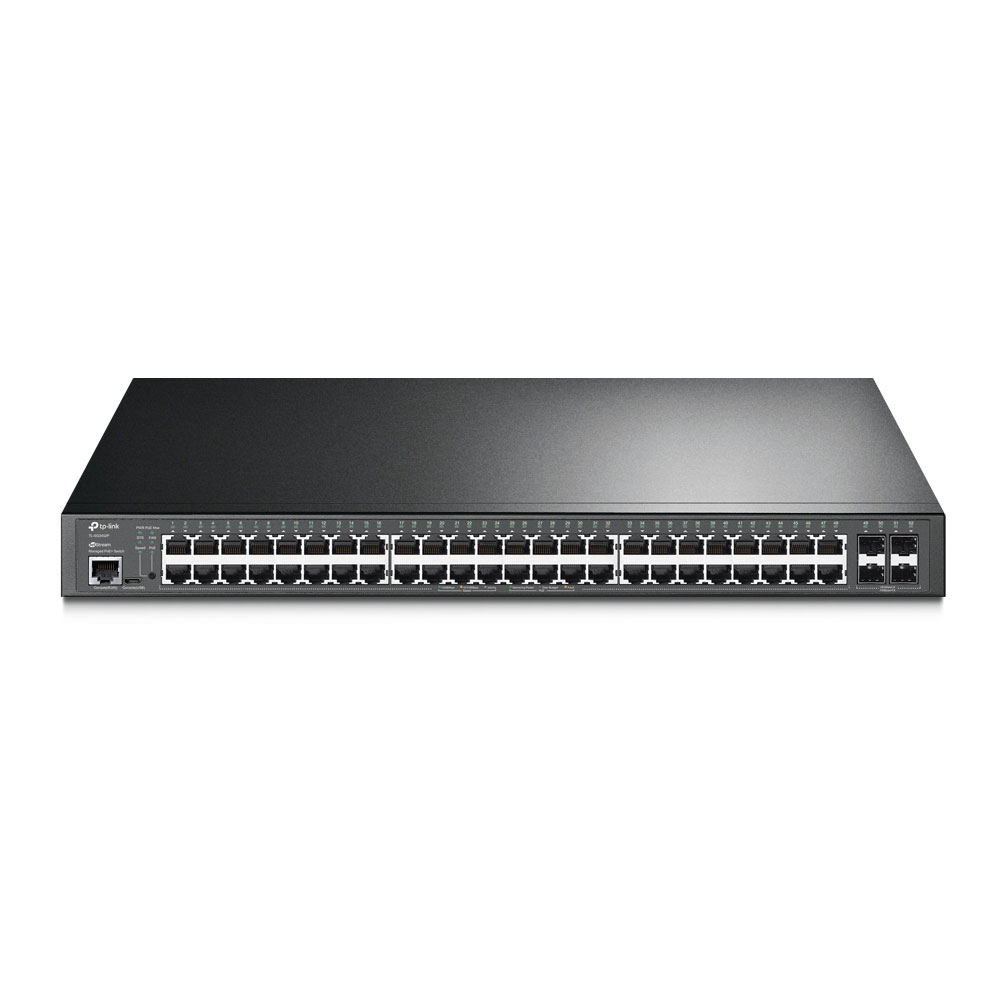 TPLINK-041 | Switch L2+ Gigabit con 48 puertos PoE+ y 4 SFP