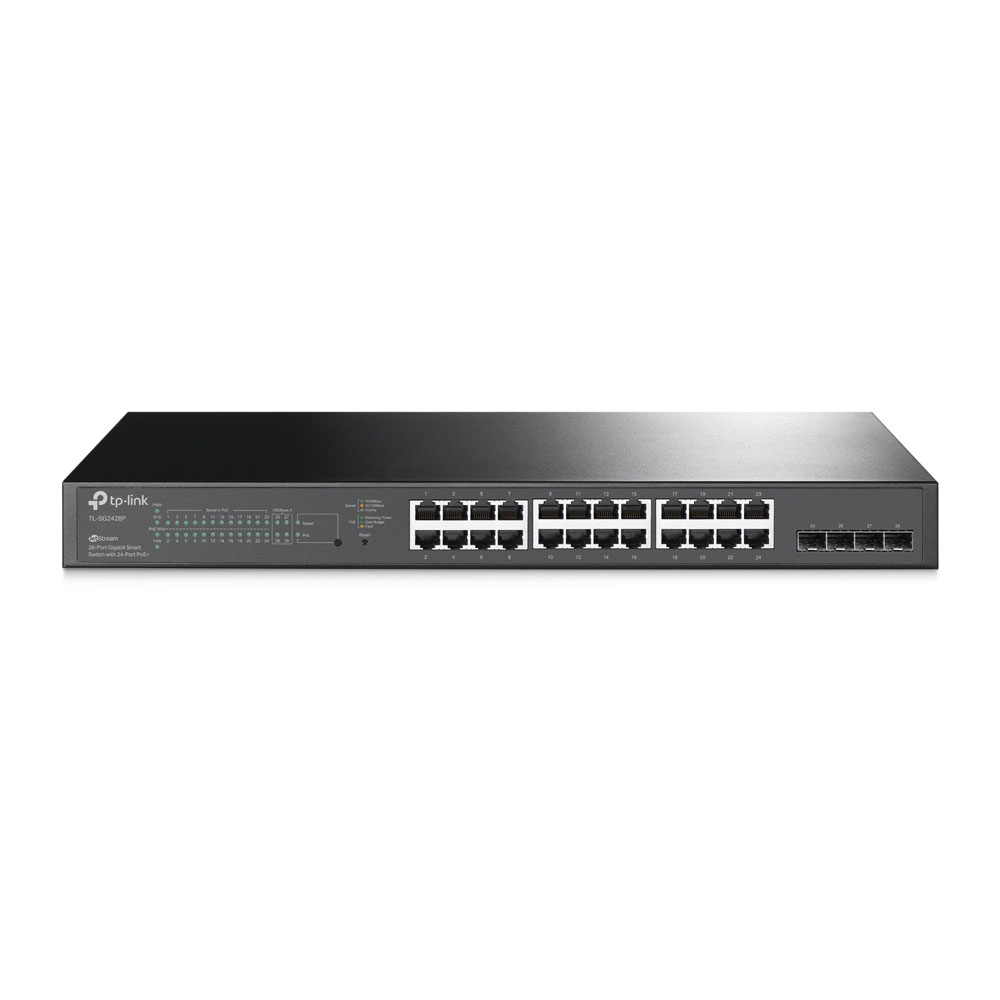 TPLINK-044 | Switch L2+ Gigabit con 24 puertos PoE+ y 4 SFP