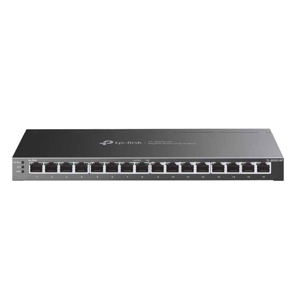 TPLINK-048 | Switch L2+ Gigabit de 16 puertos con 8 PoE+