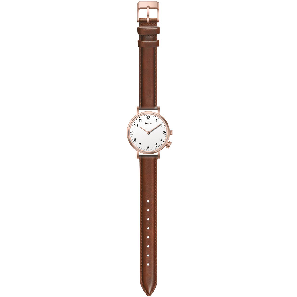 VESTA-090 | Montre d'urgence personnelle élégante. Alertes lorsque vous appuyez sur le bouton. Transmission de signal fiable. Détection et supervision de batterie faible. Plusieurs options de bracelet. Conception confortable. Modèle femme