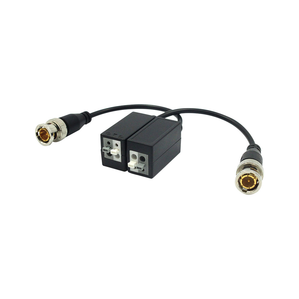 VESTA-487 | Transceptor pasivo HD por par trenzado VESTA con terminal a presión y latiguillo BNC