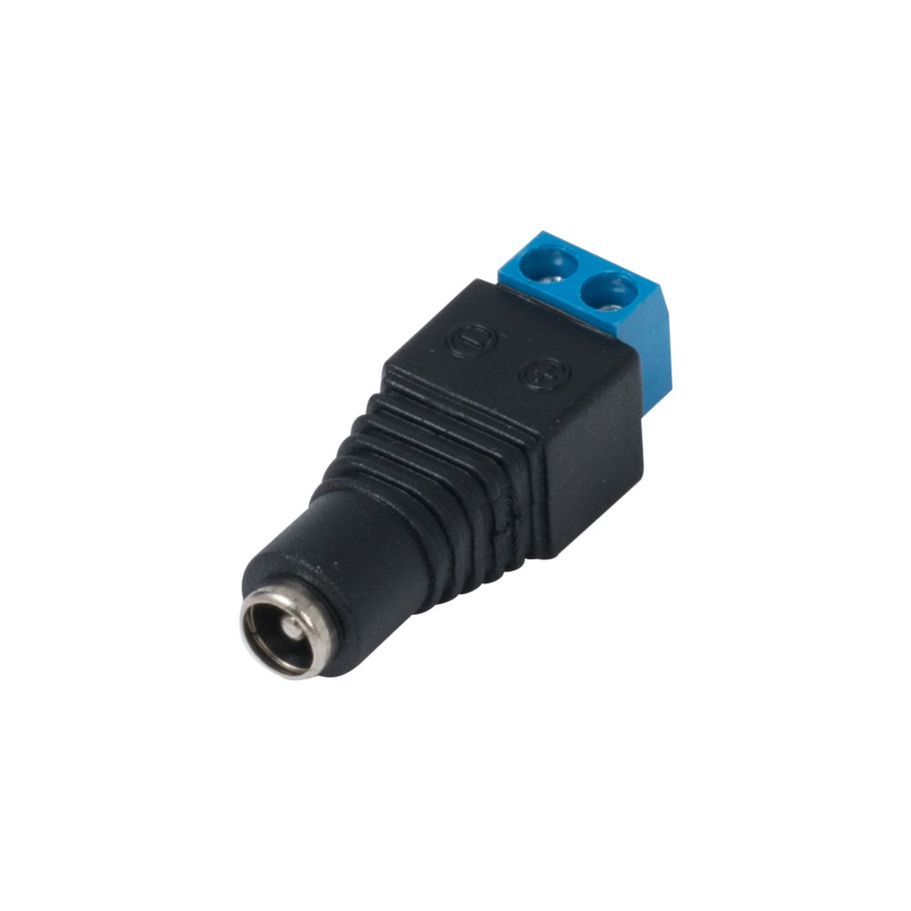 VESTA-489 | VESTA female DC power connector with push terminal for CCTV installations