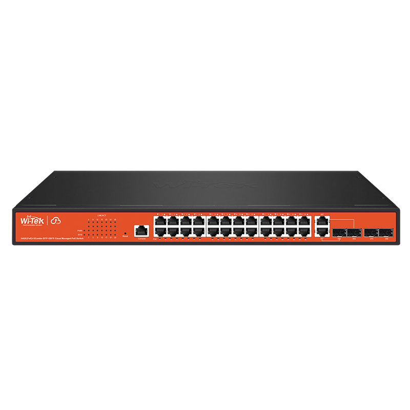 WITEK-0013 | 24 Gigabit PoE+ Gigabit PoE+ + 4 Gigabit COMBO Switches 