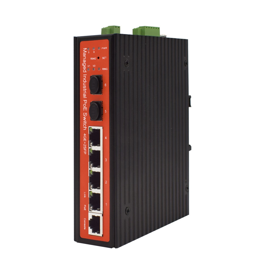 WITEK-0021 | 4 Gigabit PoE + 2 Gigabit SFP L2 Manageable PoE Switch L2 