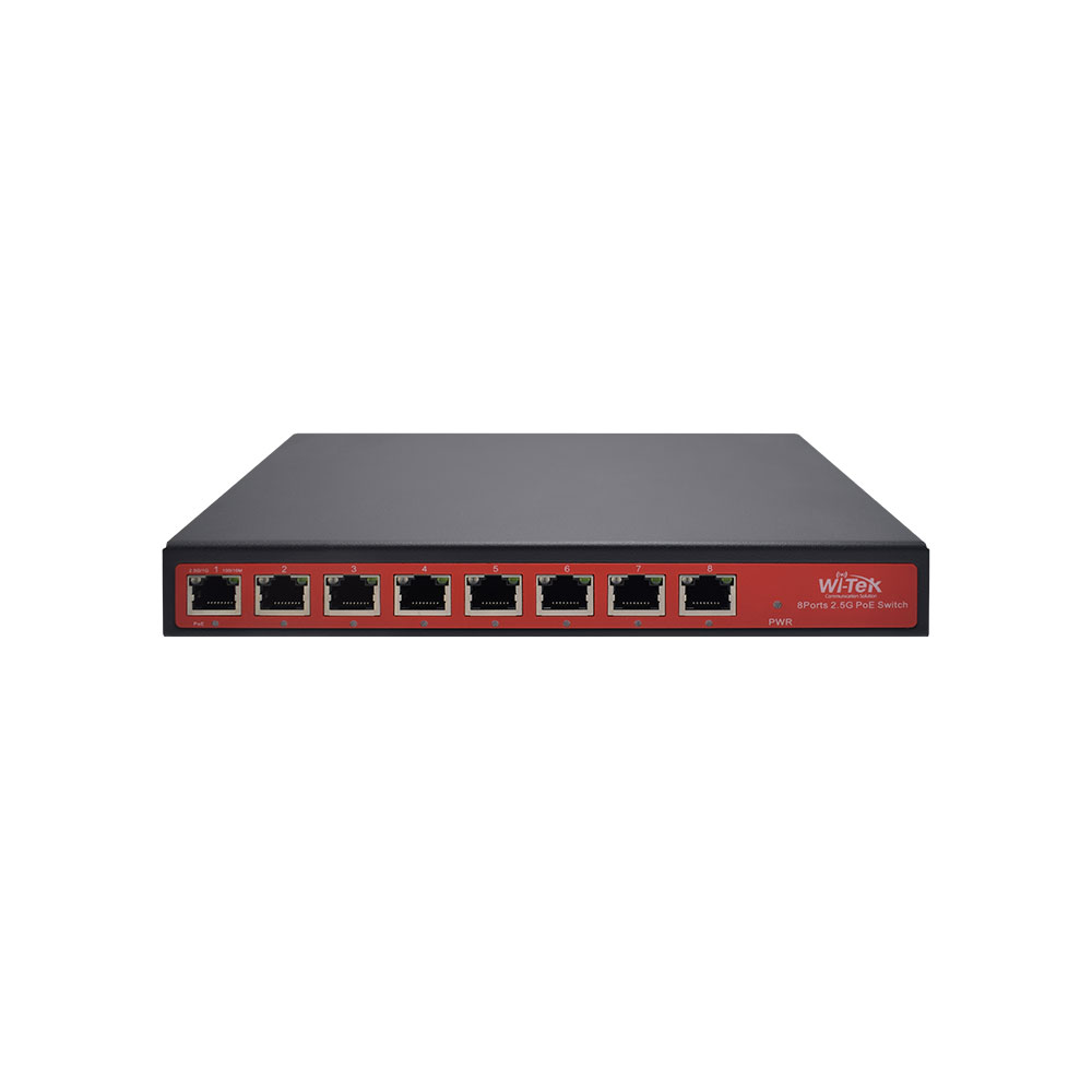 WITEK-0100 | Switch de 8 PoE+ 2,5 Gigabit