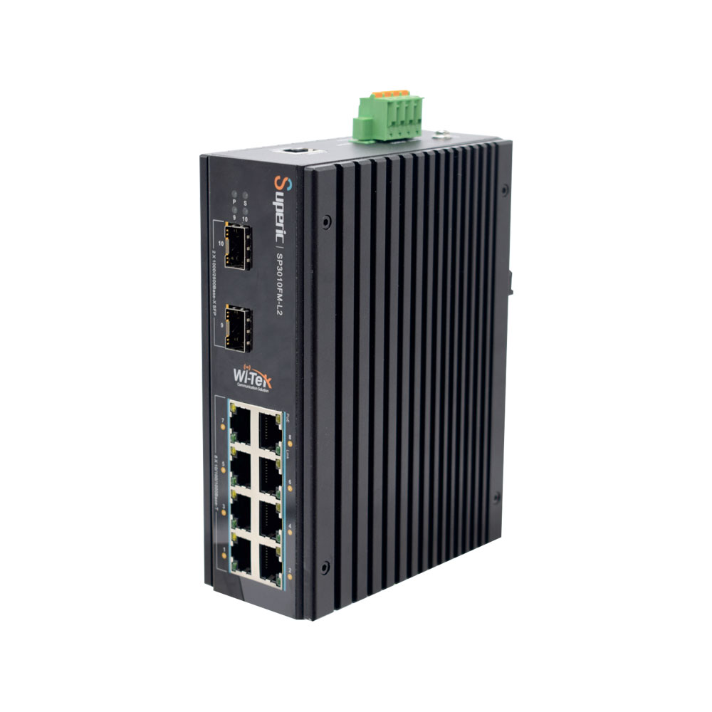 WITEK-0107N | 8 PoE+ + 2 SFP 2.5G L2 managed PoE switch