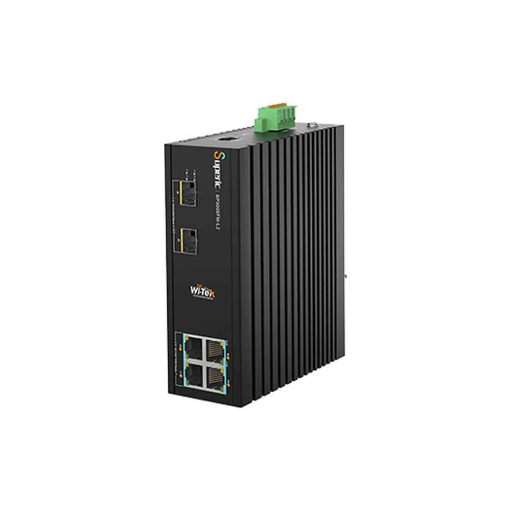 WITEK-0121 | Switch PoE L2 de 4 PoE Gigabit y 2 puertos SFP 2,5G