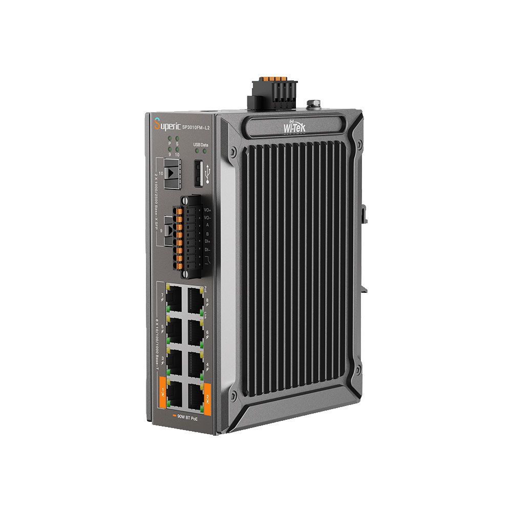WITEK-0178 | Wi-Tek Superic series industrial PoE L2+ switch