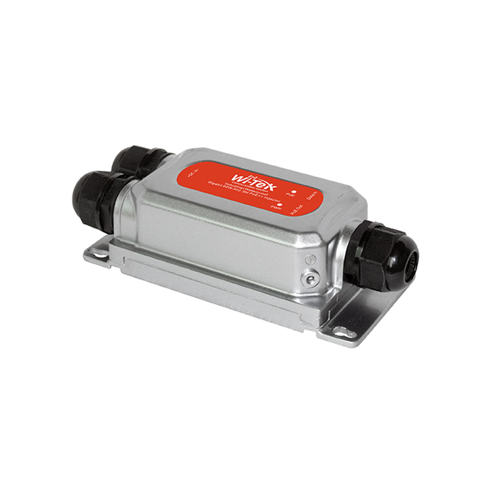 WITEK-0180 | Extendeur PoE industriel Wi-Tek Gigabit IP68 avec entrée 90W et 2 sorties