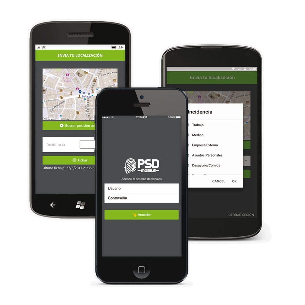 ZK-73 | Licence pour application mobile PSD MOBILE de Presence Control. Transformez le téléphone en un terminal de signature. Synchronisation en temps réel avec ZKTime Enterprise. Disponible pour Android et iPhone.
