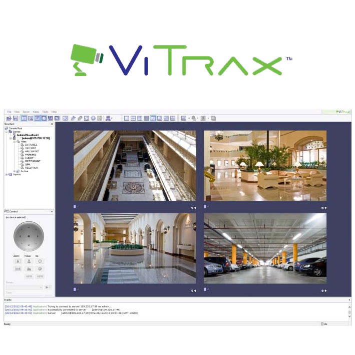 CONAC-636 | Software cliente VITRAX de Rosslare para 2 cámaras / 1 usuario