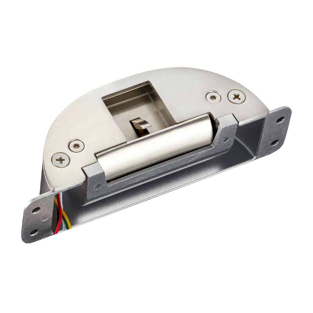 CONAC-684 | Abrepuertas eléctrico especial para puertas de emergencia de incendio con barra antipánico. Retención de 1000 kg. Sensor de estado de puerta. Funcionamiento por aplicación o por corte de tensión (seleccionable).