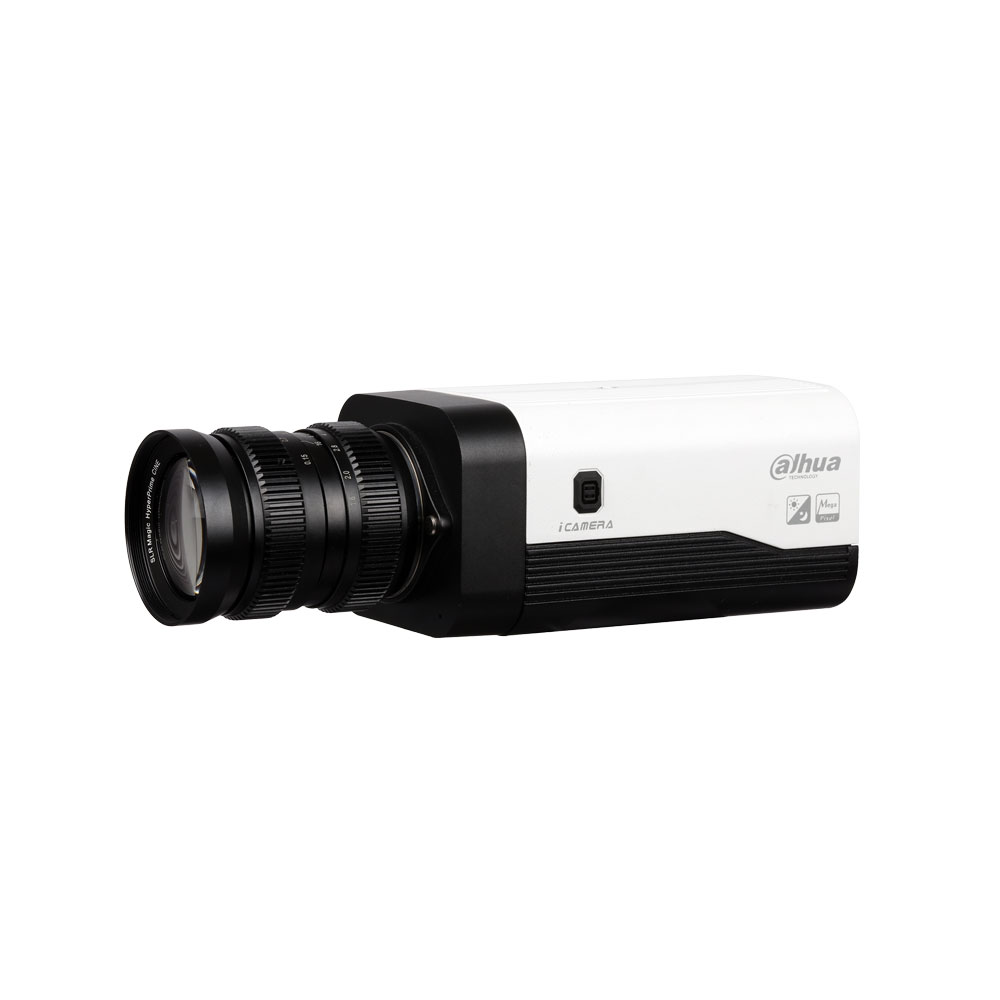 DAHUA-1286 | Caméra box IP jour/nuit StarLight pour intérieur. Format H.265+/H.265/H.264+/H.264. CMOS 4/3” de 8MP. Stream triple. Résolutionde jusqu'à 4K/8MP. Sortie BNC. Monture M43. Zoom numérique n16X. Filtre ICR. OSD, AWB, AGC, WDR réel (140dB), SSA, 3D-DNR, EIS, 4 zones ROI, defog, miroir, capteur vidéo et masquage. Détection intelligente (IVS), détection faciale. 2 entrées / 1 sortie d'audio / microphone. 2 entrées / 2 sorties d'alarme. RS485. Fente MicroSD. RJ45 Gigabit. Onvif, PSIA, CGI. 12V CC /24V CA. PoE.