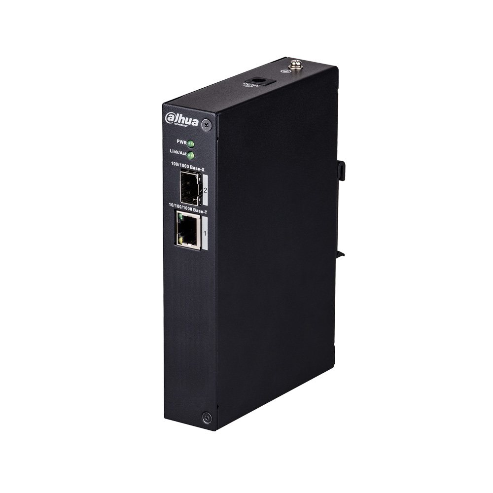 DAHUA-1427 | Industrial switch (L2) unmanageable of 1 Gigabit port + 1 port 1000 Base-X