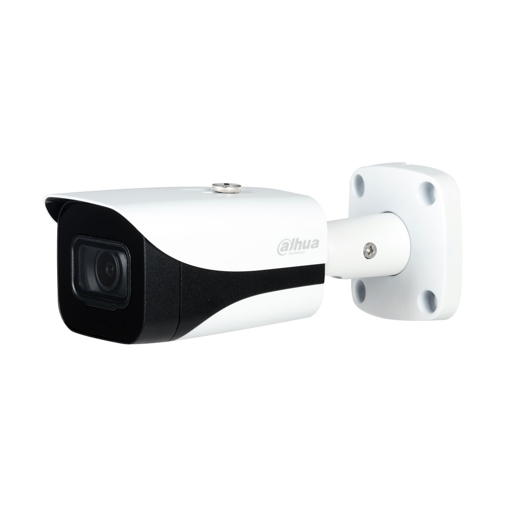 DAHUA-1532-FO | IP bullet camera Smart IR of 50 m for outdoors. H.265+/H.265/H.264+/H.264/MJPEG. 1/1,8” CMOS, 8MP. Dual stream. 4K. 2,8 mm (131°) lens. ICR. OSD, AWB, AGC, real WDR 120dB, 3D-DNR, 4 ROI, mirror mode, motion detection and privacy mask. IVS. Onvif, API. IP67. 3AXIS. 12V DC. PoE