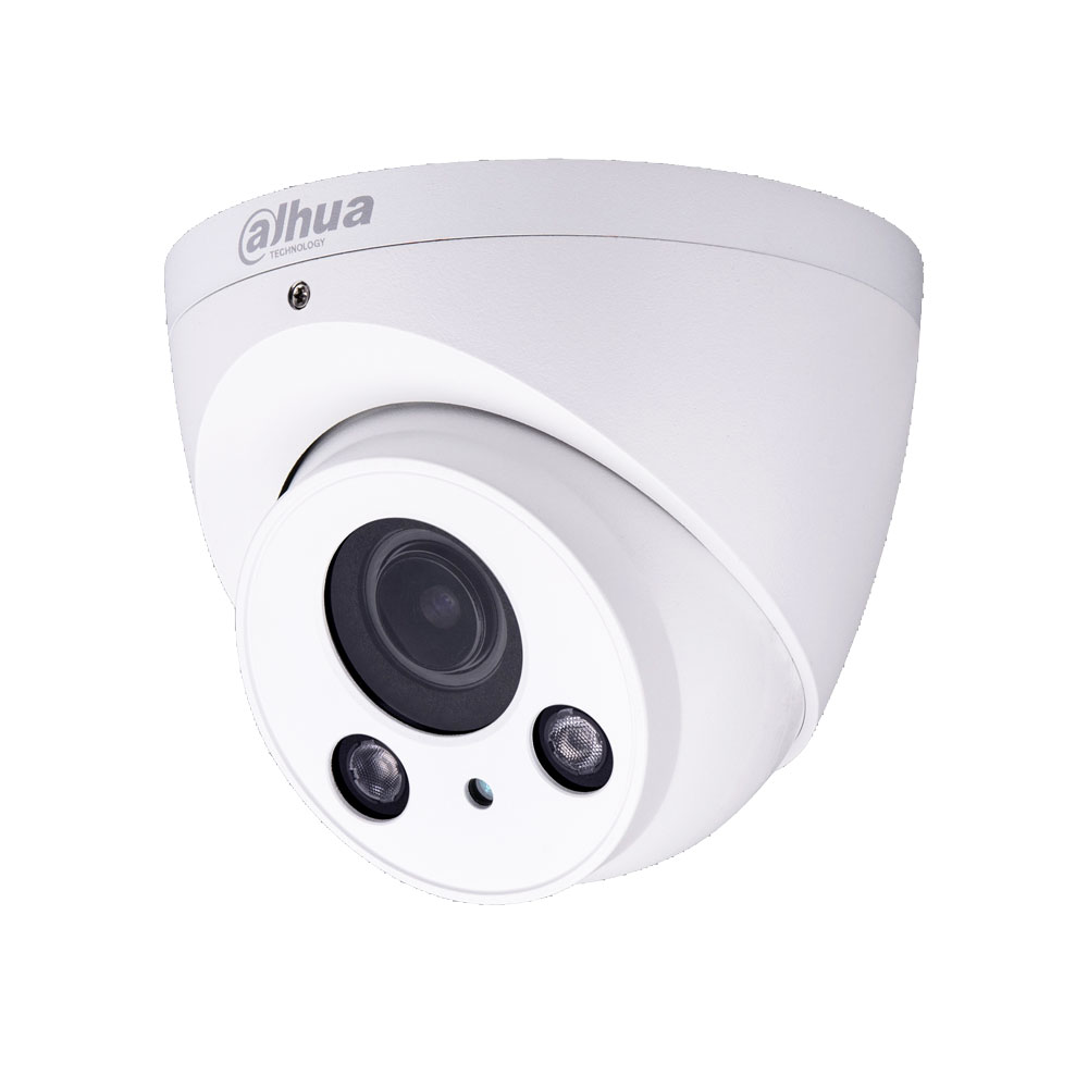 DAHUA-992 | HDCVI fixed dome StarLight series with Smart IR of 60 m, for outdoors. 1/2,8” CMOS, 2,1MP @ 1080P. Dual output (HDCVI / 960H) switch via SAM-3529. 2,7~13,5 mm motorized lens (102°~29°). 0,005 lux. Filtro ICR. OSD, AWB, AGC, BLC, HLC, real WDR 120dB, 2D/3D-NR. IP67. 12V DC. UTC