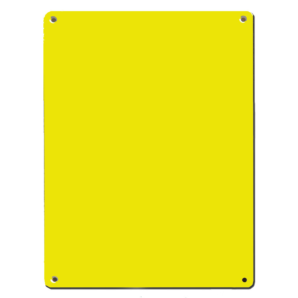 DEM-280 | Plaque d&#39;extérieur en plastique personnalisée de couleur JAUNE