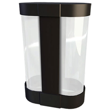 DEM-542 | Accessory for double-sided columns that enables placing a luminary (low-energy bulb, not included) on the upper side by camouflaging the security system and providing a pleasant aesthetics.
Accessory for double-sided columns that enables placing a