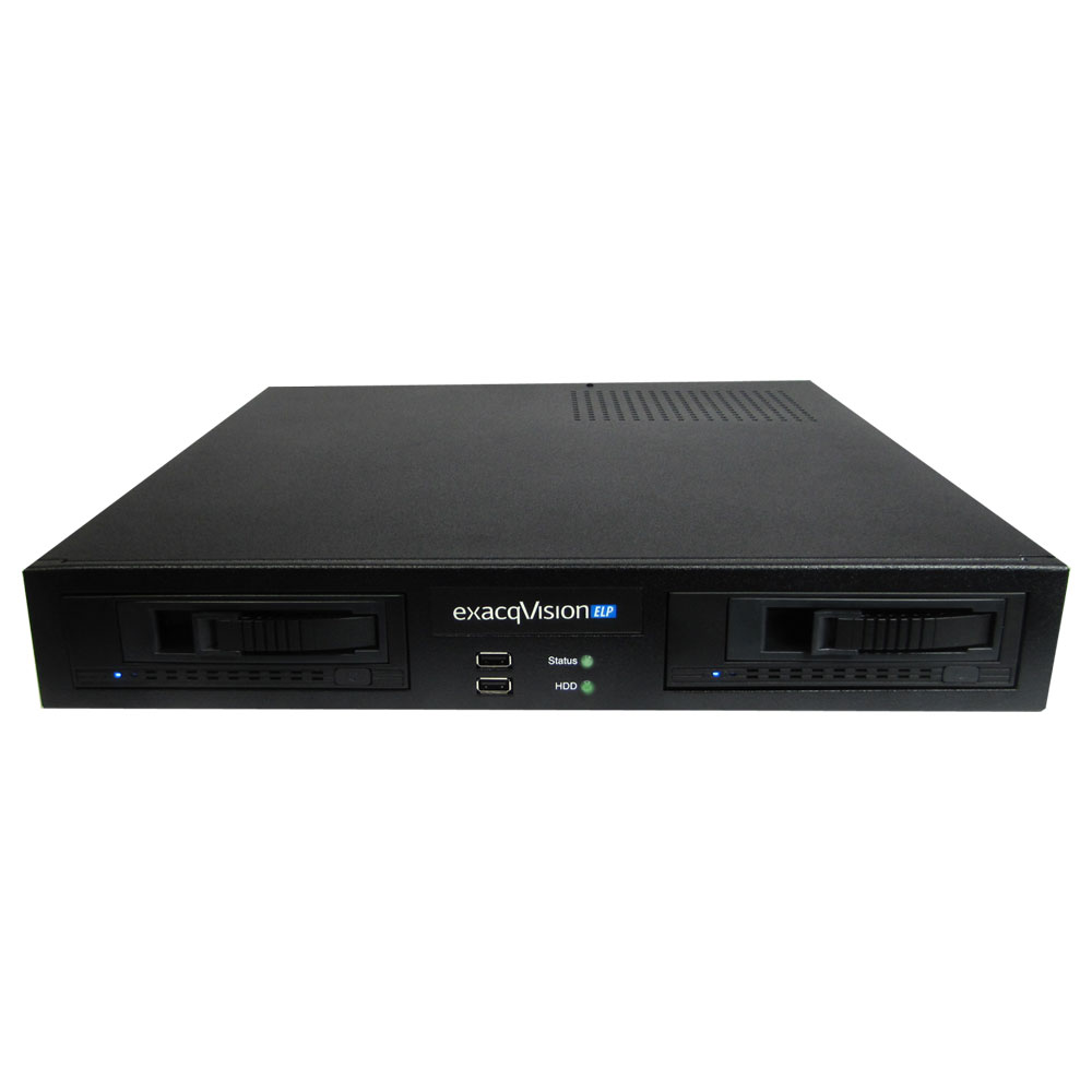 EX-8 | Servidor exacqVision Professional, con software web/móvil pre-instalado, tres años de actualización de software y garantía de hardware. Licencias para 4 cámaras IP. Hasta 24 canales. 200Mbps. 300 ips. Salidas DVI-D, HDMI y Display Port. Hasta 2 monitores simultáneos. Capacidad máxima de almacenamiento de 12TB. 2 RJ45 Gigabit. 6 USB 2.0, 2 USB 3.0. 220V CA.