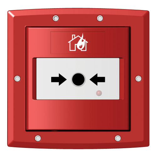 FOC-247 | Manual button of NITTAN analog alarm. 'Break the glass' type