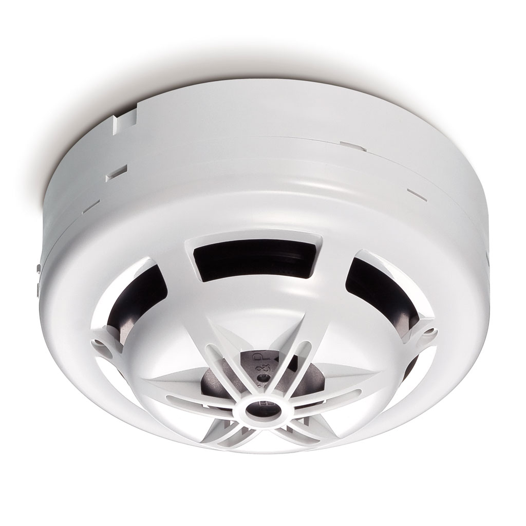 FOC-258 | Rilevatore di fumi combinato fotoelettrico e termico convenzionale con uscita di indicatore di azione, base indipendente a due fili inclusa, con microprocessore