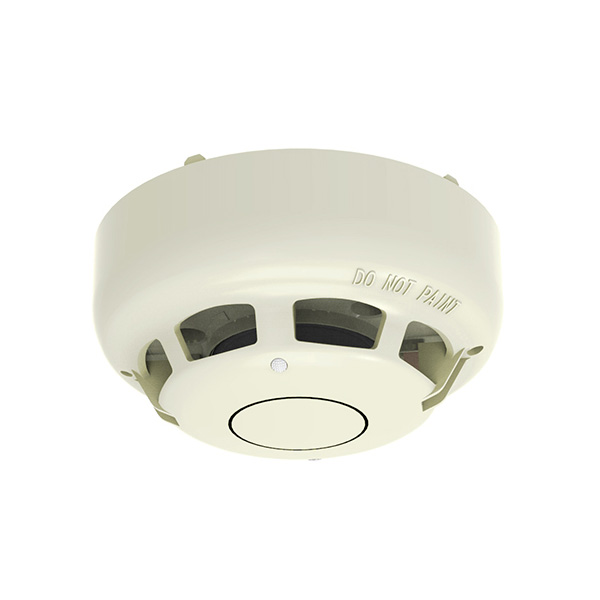 FOC-562 | Rilevatore Hochiki termico-termovelocimetrico analogico. Indicatori visibili 360°. Direzionabili elettronicamente. Sensibilitá variabile. IP42. Policarbonato colore bianco. EN54.