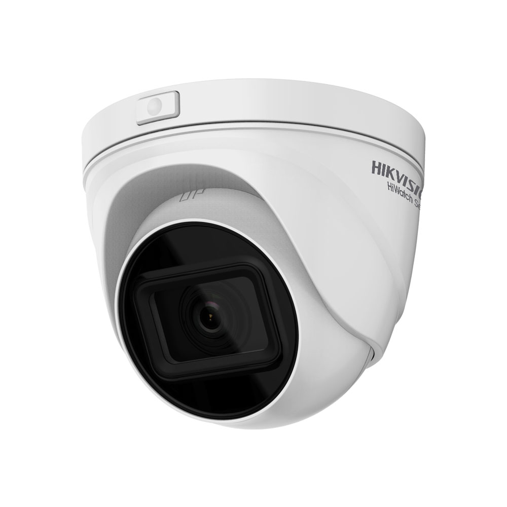 HIK-9 | Domo fijo IP Serie HiWatch™ de HIKVISION® de 4MP con iluminación infrarroja 30m, apta para exterior. Formato H.265+/H.265/H.264/H.264+. CMOS 1/3" de 4MP. Resolución digital de 4MP@20IPS. Filtro mecánico. 0,018 lux. Óptica motorizada de 2,8~12 mm (98°~28°) con autofocus. OSD, AGC, BLC, WDR real 120dB, 3D-DNR, videosensor, máscaras de privacidad, zona ROI fija. Ranura MicroSD/SDHC/SDXC. Onvif, ISAPI. Compatible iVMS-4200, Hik-Connect, iVMS-5200. IP67. 3AXIS. 12V CC. PoE.