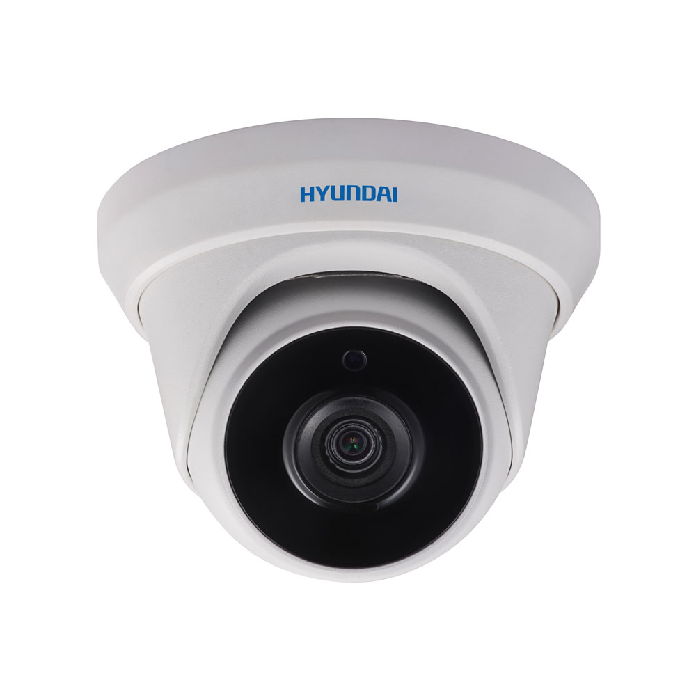 HYU-389 | Domo fijo HD-TVI serie PRO con iluminación Smart IR de 20 m para exterior. CMOS de 2MP. Salida de vídeo HD-TVI. Óptica fija de 2,8 mm (103°). Filtro ICR. ATW, AGC, DNR. IP66. 3AXIS. 12V CC. Compatible PoC.