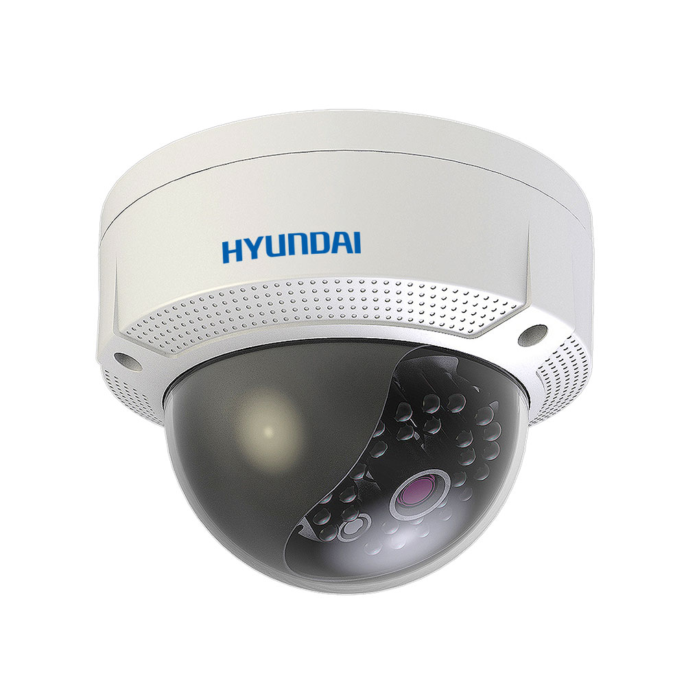 HYU-486 | 4 in 1 vandal dome PRO series with Smart IR of 20 m, for outdoors. CMOS, 5MP. 4 in 1 output (HDCVI / HDTVI / AHD / 960H). 2,8 mm (85,5°) fixed lens. ICR filter. OSD, ATW, MWB, AGC, BLC, digital WDR, 2D-DNR, brightness, sharpness, mirror. IP67, IK10. 3AXIS. 12V DC.