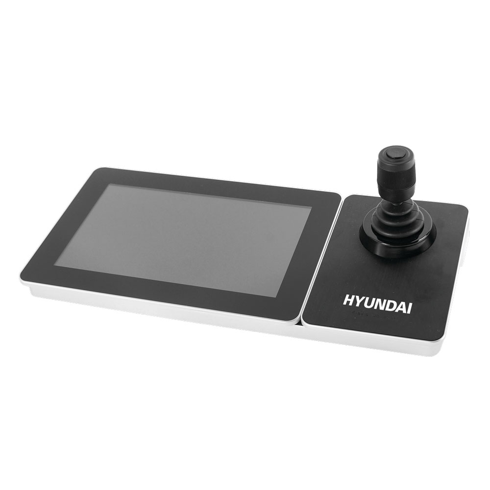 HYU-579 | Tastiera IP WiFi 4AXIS per il controllo di DVR/DVS, NVR, matriz, camere e dome IP, etc. Uscita DVI/HDMI. Visualizzazione di fino a 16 canali. Si possono amminstrare fino a 2000 dispositivi. Schermo LCD 1024x600. 12V CC.