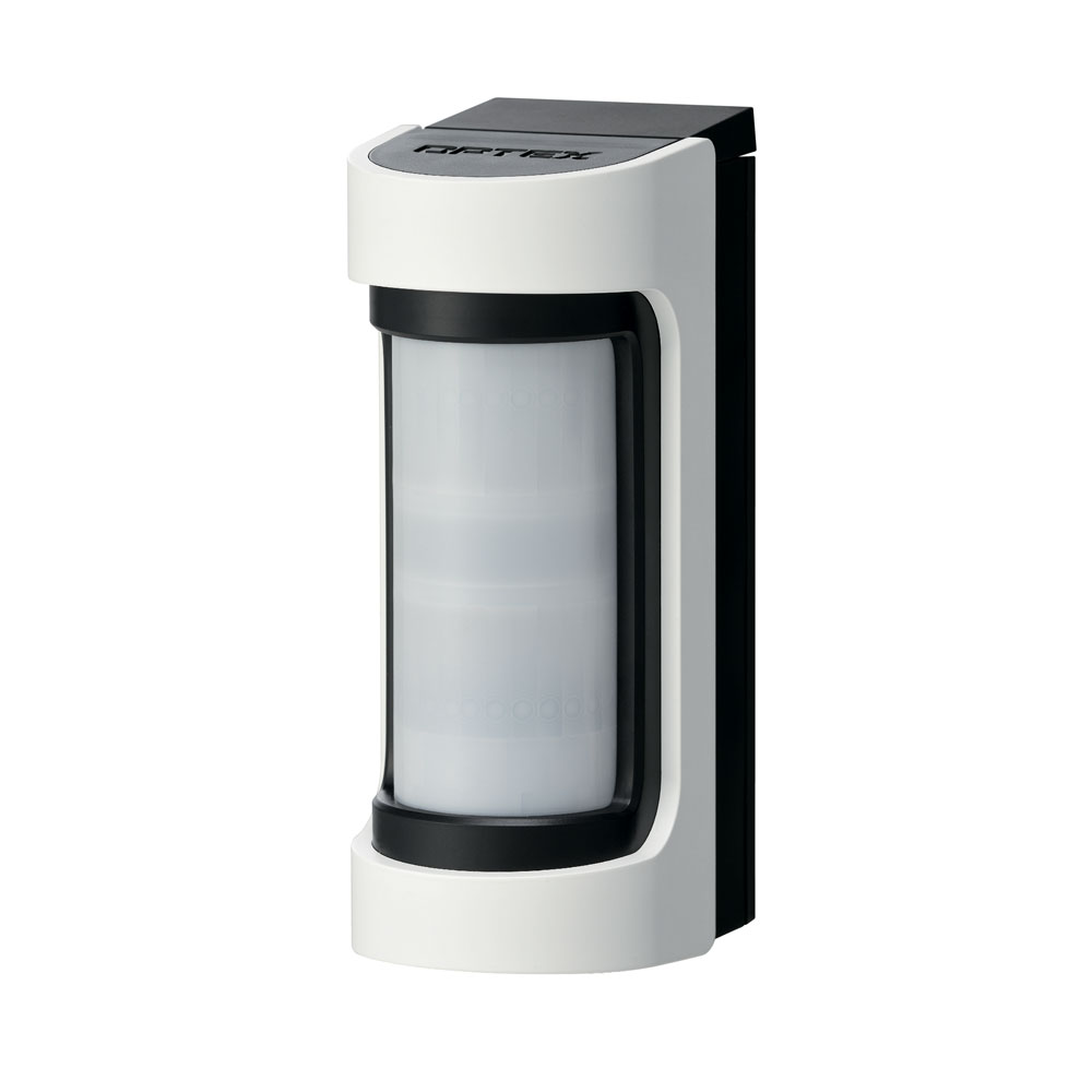 OPTEX-124 | Detector doble tecnología (doble PIR y microndas 10,525 GHz) para exteriores de 12m, 90° de alcance. Antimasking por IR activo. Lógica de procesado avanzado SMDA. 16 zonas de detección. Rango de detección ajustable en 5 niveles. Sensibilidad ajustable en 3 niveles. Salida de alarma y tamper contra sabotaje. Doble malla conductiva (patentada) para evitar interferencias. IP55. Autoalimentado con pilas de litio o alcalinas 3V~9V CC o desde transmisor vía radio.