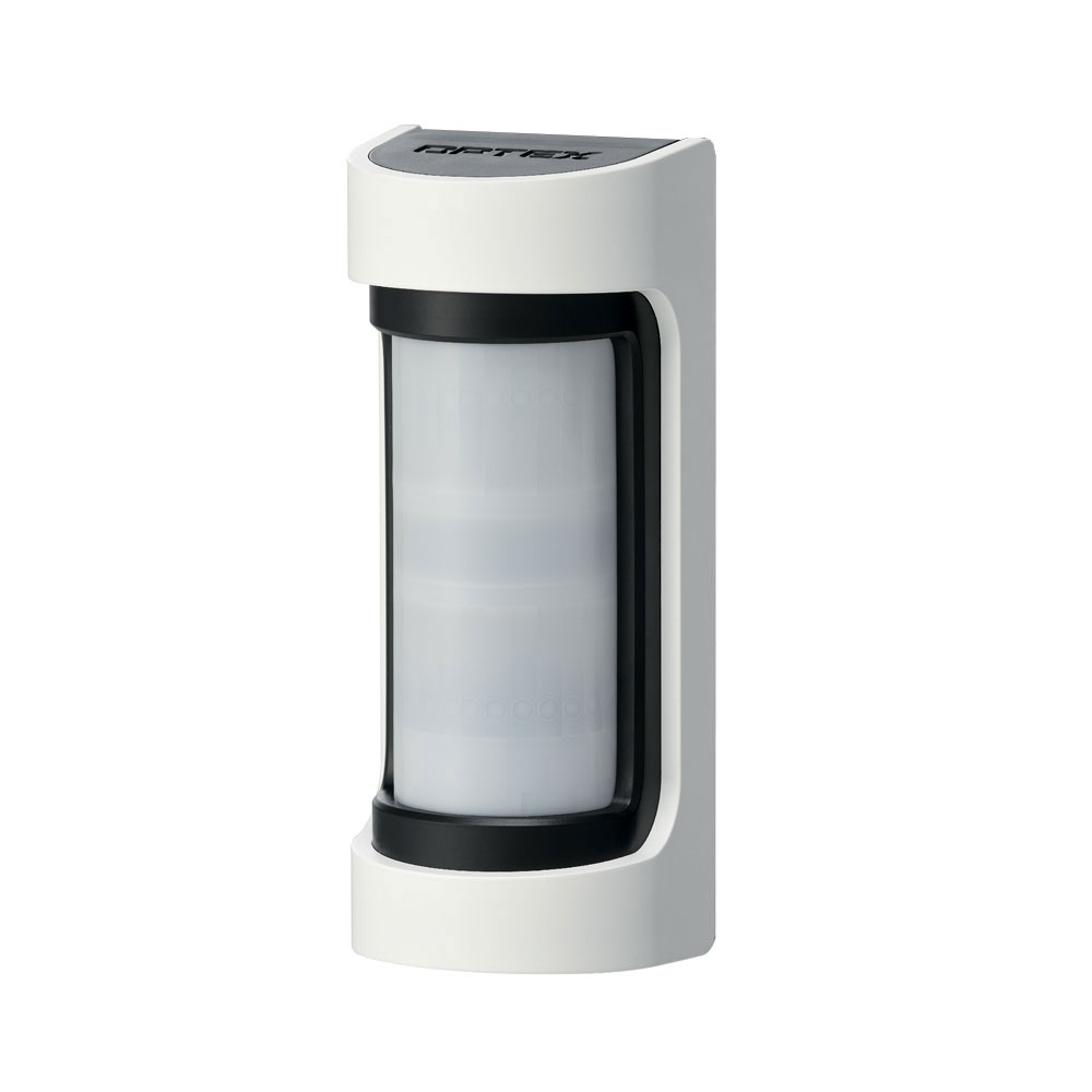 OPTEX-125 | Detector doble tecnología (doble PIR y microndas 10,525 GHz) para exteriores de 12m, 90° de alcance