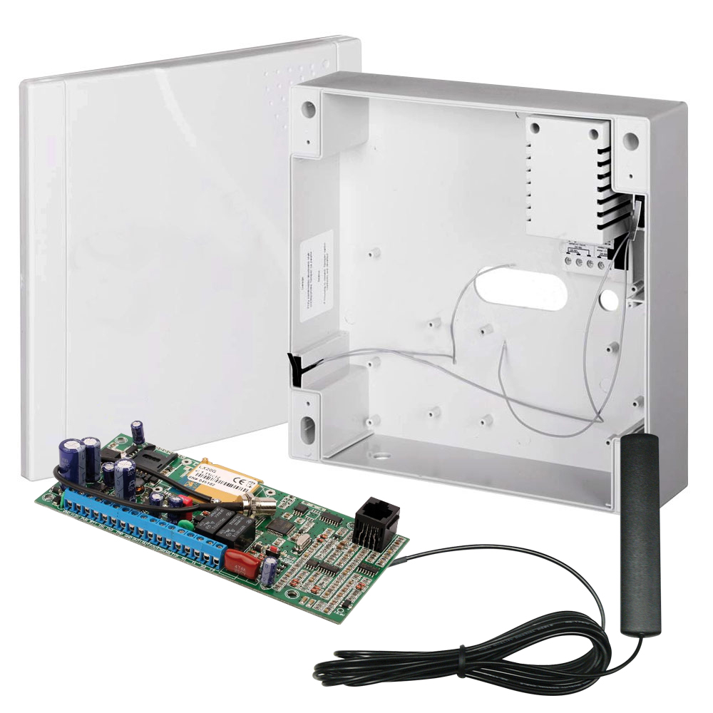 EBS-2 | Kit composed of GPRS transmitter with box, includes transformer and antenna.