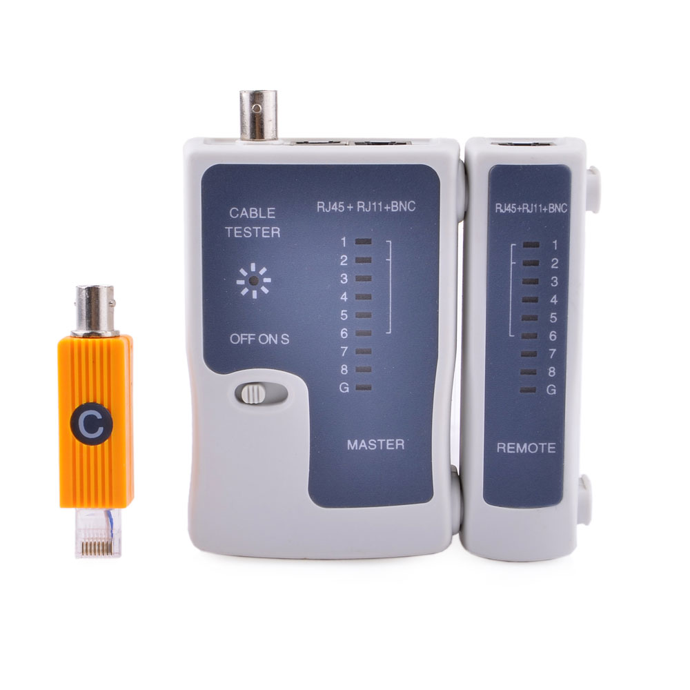SAM-4269 | Cable tester for RJ45, RJ11 and BNC.