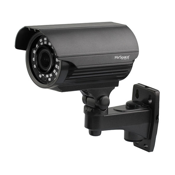 SAM-4353N | Cámara bullet 4 en 1 serie PRO con Smart IR de 40 m para exterior. CMOS 1/2,7” de 5MP. Salida 4 en 1 (HDCVI / HDTVI / AHD / 960H). Filtro ICR. Óptica varifocal de 2,7 ~ 13,5 mm. OSD, AWB, MWB, AGC, BLC, WDR digital, 2D-NR. IP66. 12V CC.