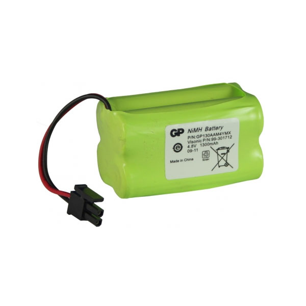 VISONIC-159 | Pack de 4 baterías NiMH de 4,8V /1,3Ah para centrales PowerMaster-10 y Powermax Express