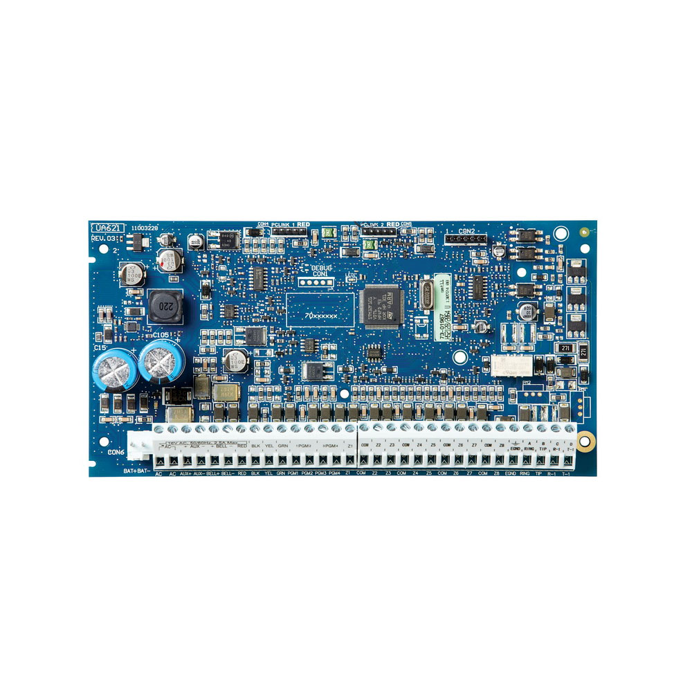 VISONIC-168 | Pannello di controllo di PowerSeries Neo da 8 a 64 zone. 4 uscite PGM espandibili a 80. 8 partizioni. 500 eventi. 500 codici utente. Fino a 8 tastiere. Fino a 1 ricevitore e 8 ripetitori via radio. Grado 2.